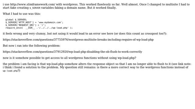 Wordpress: How to avoid loading wp-load.php from external php scripts? смотреть онлайн