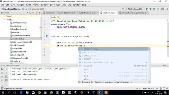 048. Kotlin'de 'enum' Sınıf Oluşturma смотреть онлайн