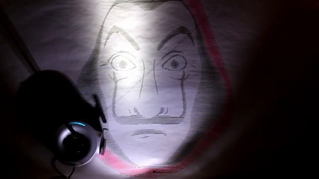 #casadepapel  Dali Mask Printing With #scribit  Vertical Printer  #moneyheist