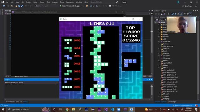 Tetris C++ SMFL смотреть онлайн