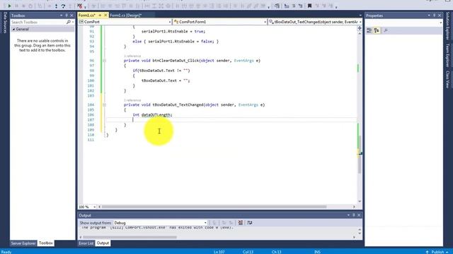 Visual Studio C# Serial Communication (Serial Port) tutorial 2.Send Data (2/13) смотреть онлайн