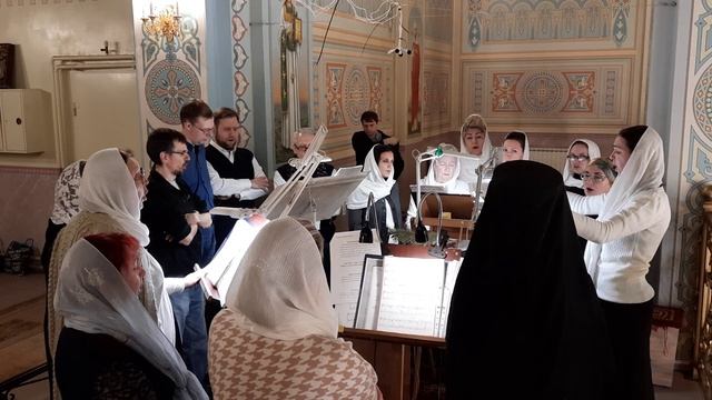 "Херуви́мская песнь" (муз. В. Запеска). Регент Екатерина Артюхова. смотреть онлайн
