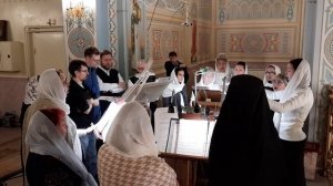 «Херуви́мская песнь» (муз. В. Запеска). Регент Екатерина Артюхова.