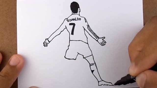 COMO DESENHAR CRISTIANO RONALDO CR7 смотреть онлайн