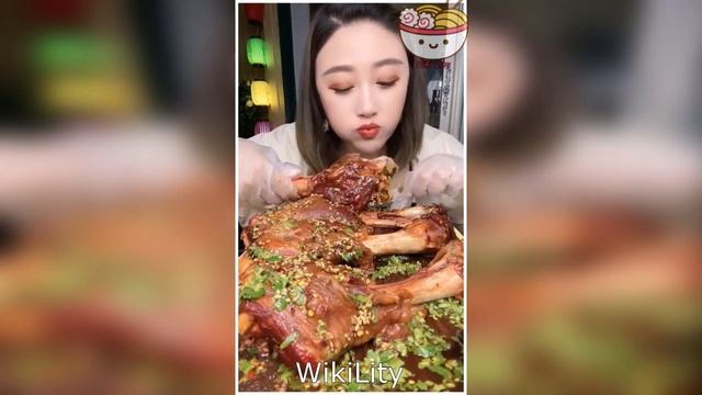 Chinese Mukbang : ASMR Eating Show (Roast Duck, BBQ Ribs, Ramen) 45