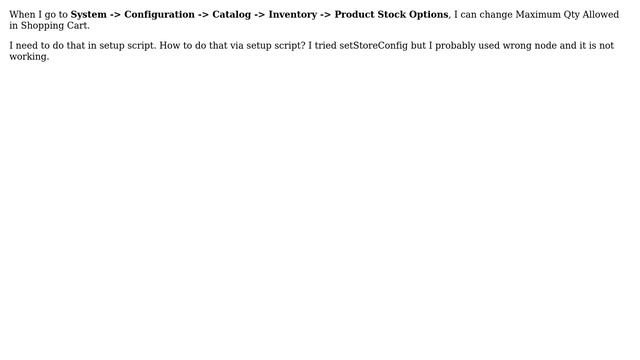 Magento: Change Maximum Qty Allowed in Shopping Cart programmaticaly смотреть онлайн