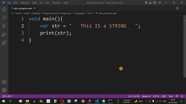 Dart Tutorial #17 - String variables and Methods in Dart Programming смотреть онлайн