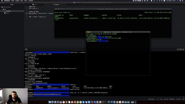 Docker - автоперезагрузка контейнера при отказе приложения смотреть онлайн