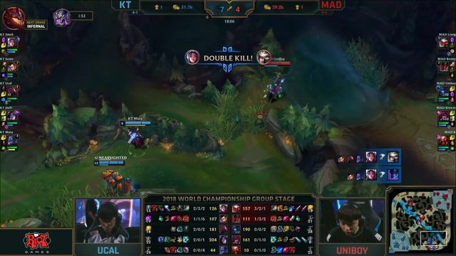 KT vs MAD - Worlds Group Stage Day 7 Match Highlights (2018) смотреть онлайн