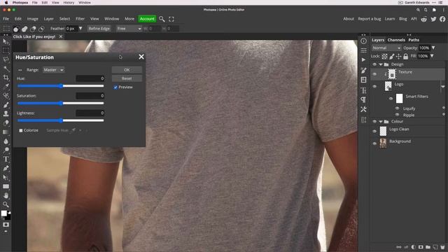 How to Create a Realistic T-Shirt Mockup in Photopea смотреть онлайн