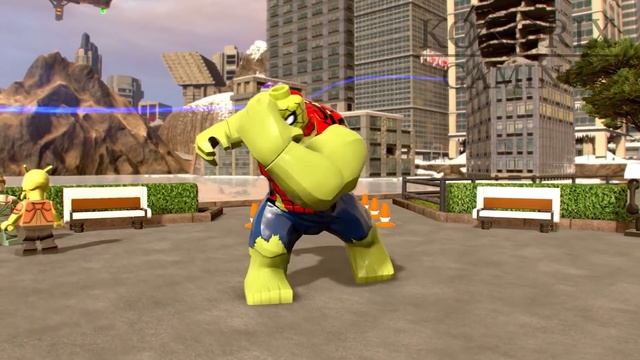 Spider-Man Homecoming transform to Big Fig Character in LEGO Marvel Super Heroes 2 part1 смотреть онлайн