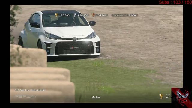 Gran Turismo 7 : License : S - 5 : Rally Yaris 1:22.000 Lap Hawco Racing Academy G29 Racing Wheel смотреть онлайн