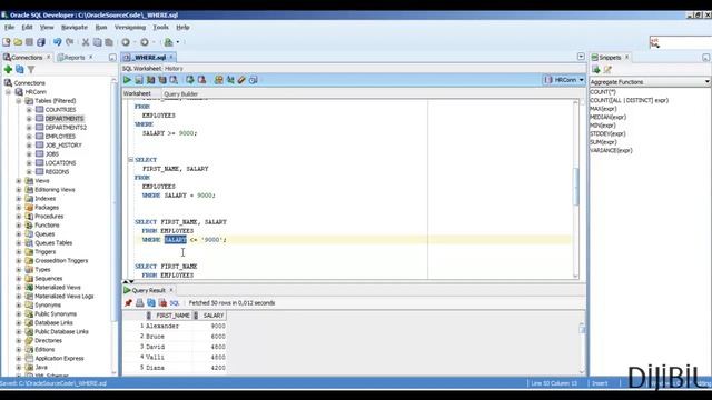 Oracle WHERE - 1 смотреть онлайн
