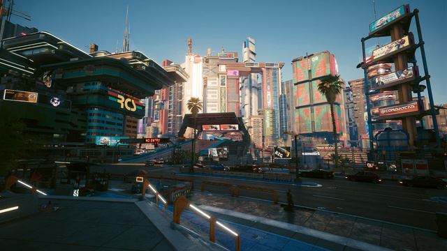 Night City View of City Center (from Little China) Cyberpunk 2077 Ambience (ASMR) - 30 Mins смотреть онлайн