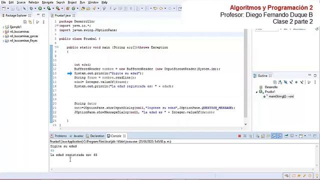 APO2 Clase 2 parte 2 Instrucciones: visualizar, capturar, selectivas y repetitivas смотреть онлайн