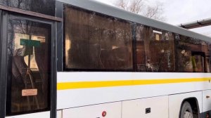 Автобус ЛиАЗ-5250 ”ВОЯЖ” следует по маршруту 25 ”Барановское - Конобеево”
