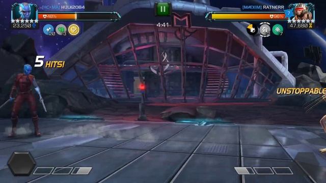 Nebula vs. Wolverine (weapon x) Marvel contest of champions aw node 41 смотреть онлайн