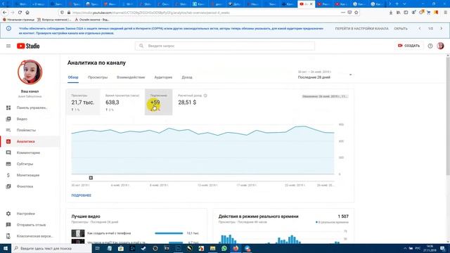 Aналитика аудитории You Tube смотреть онлайн