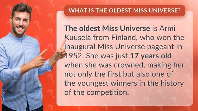 What is the oldest Miss Universe? смотреть онлайн