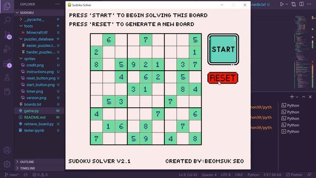 Sudoku Solver & GUI [DEMO] смотреть онлайн