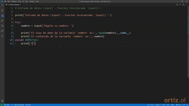Python Curso V2: 173 Control de la Excepción EOFError de la Función input() смотреть онлайн
