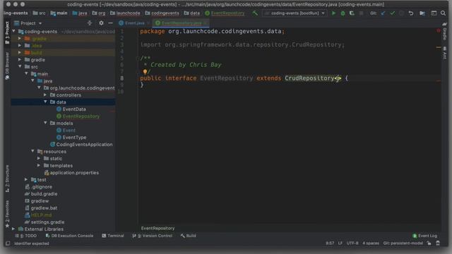 Java Coding Events 4.2 Creating A Persistent Model смотреть онлайн