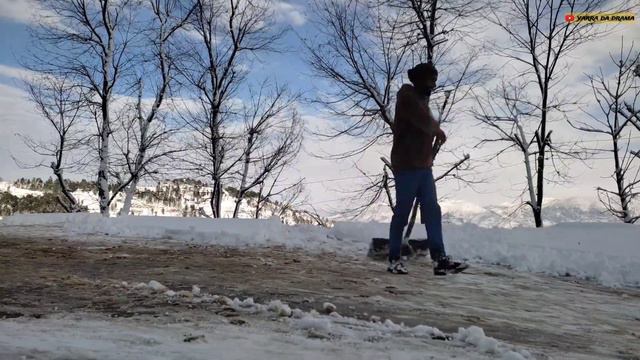 Heavy snowfall in kashmir 😴 || poonch || Yarra Da Drama ☺ смотреть онлайн