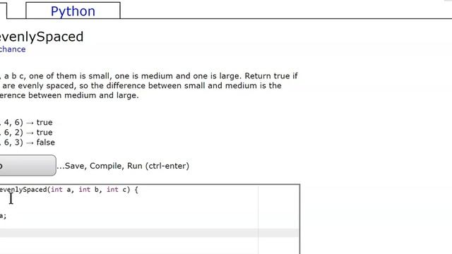 Logic - 2 (evenlySpaced) Java Tutorial || codingbat.com смотреть онлайн