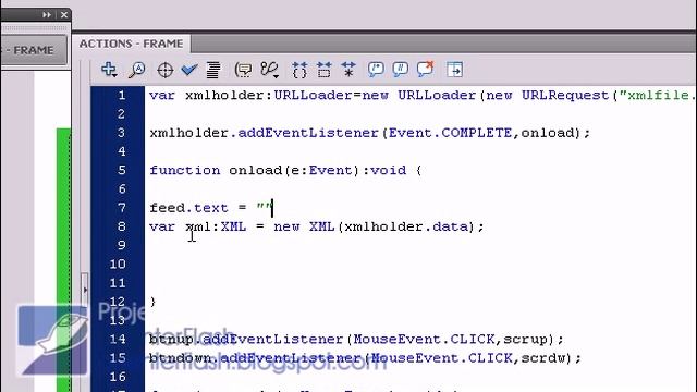 Adobe flash cs4 website tutorial: 0105 XML Feed смотреть онлайн