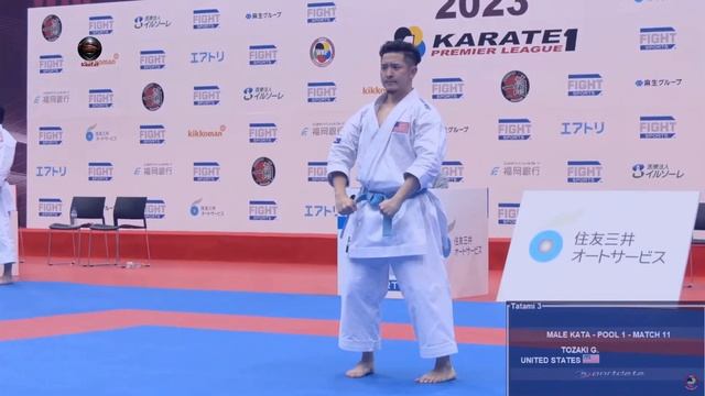 Kazumasa Moto vs Gakuji Tozaki | Quarter-Final Male Kata | Fukuoka 2023 смотреть онлайн