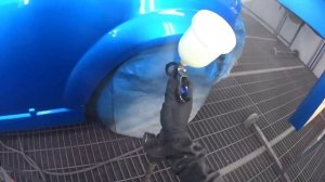 Весь процесс покраски Devilbiss DV1 голова B+ дюза 1.3.