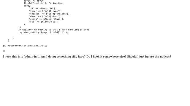 Wordpress: Where to hook settings api init смотреть онлайн