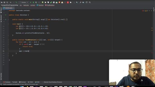 Leetcode 1886 | Determine Whether Matrix Can Be Obtained By Rotation смотреть онлайн