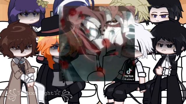 Bungou Stray Dogs react to Dazai and Chuuya//BSD//(soukoku) смотреть онлайн