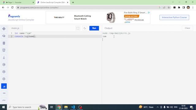 JavaScript Refresher. Let and Const. Learn React:From Zero to Hero. Part 3| In Hindi смотреть онлайн