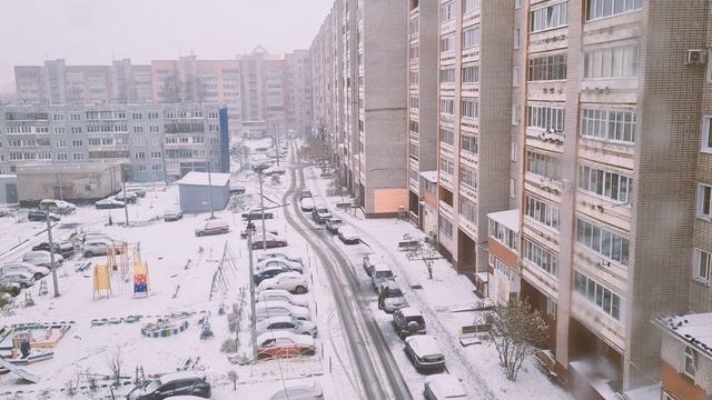 Осень и первый снег❄