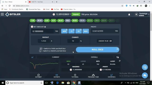 Bitsler Loa Risk Manual Strategy For Dice Game 2020 смотреть онлайн