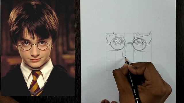How to draw Harry Potter Step by Step // full sketch outline tutorial for beginners смотреть онлайн