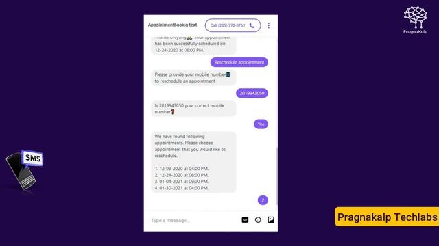 Appointment Booking Chatbot with Google Calendar integration for SMS using Dialogflow смотреть онлайн