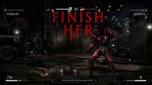 MKX Триборг Фаталити на арене Triborg stage fatality