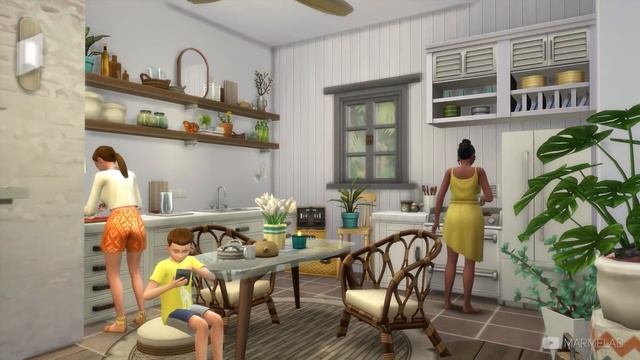 ⛵BEACH Family Home • Rustic Interior Design | NoCC | Sulani | THE SIMS 4