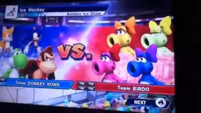 Mario and sonic Sochi games donkey kong vs birdo's??? смотреть онлайн