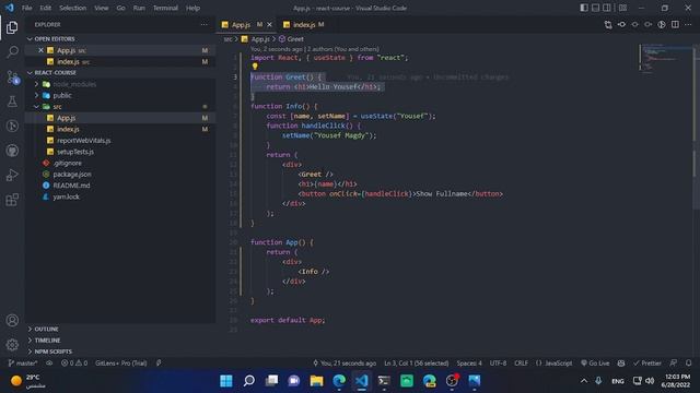 Learn React in Arabic - #16 - Render and Commit смотреть онлайн