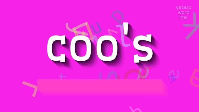 HOW TO SAY COO'S? #coo's смотреть онлайн