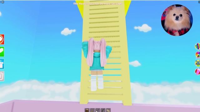 ОББИ, НО МЫ УБЕГАЕМ ОТ ЛАВЫ В РОБЛОКС ! ПОЛ ЭТО ЛАВА В ROBLOX смотреть онлайн