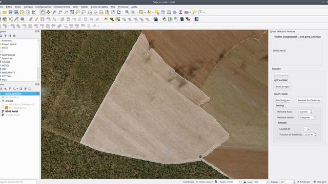 Plugin Gimp Selection Feature for QGIS 3.2 смотреть онлайн