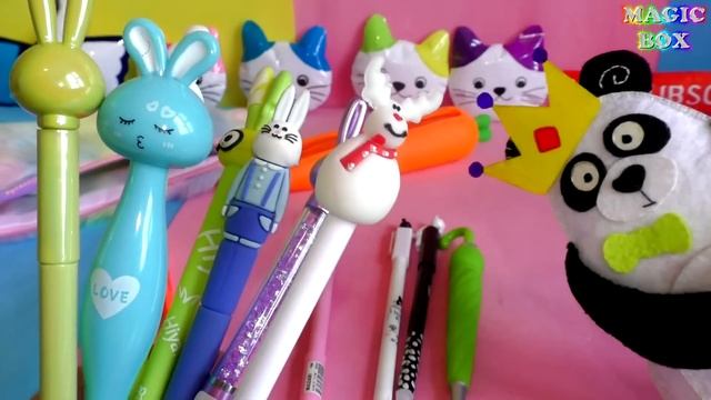 Заполняем пенал Зайцы или морковки Милая канцелярия с зайчиками смотреть онлайн