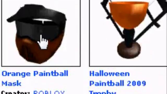 my trophy and hat i won at Roblox Halloween Paintball NOT FAKE смотреть онлайн