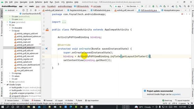 Book App Firebase | 13 Read Book admin | Android Studio | Ict Foysal | Java смотреть онлайн
