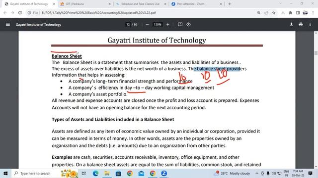 About Balance sheet in Tally Prime | GIT Education смотреть онлайн